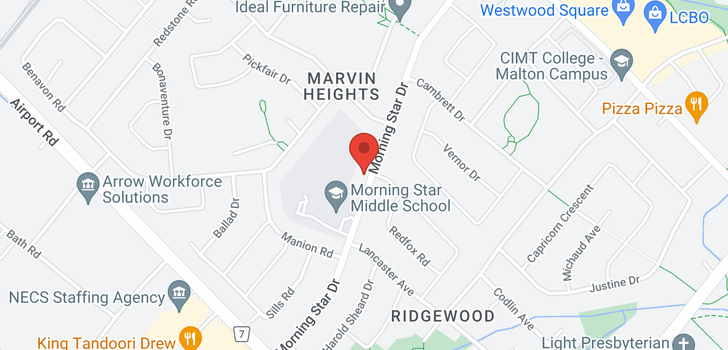 map of 3175 MORNING STAR DR